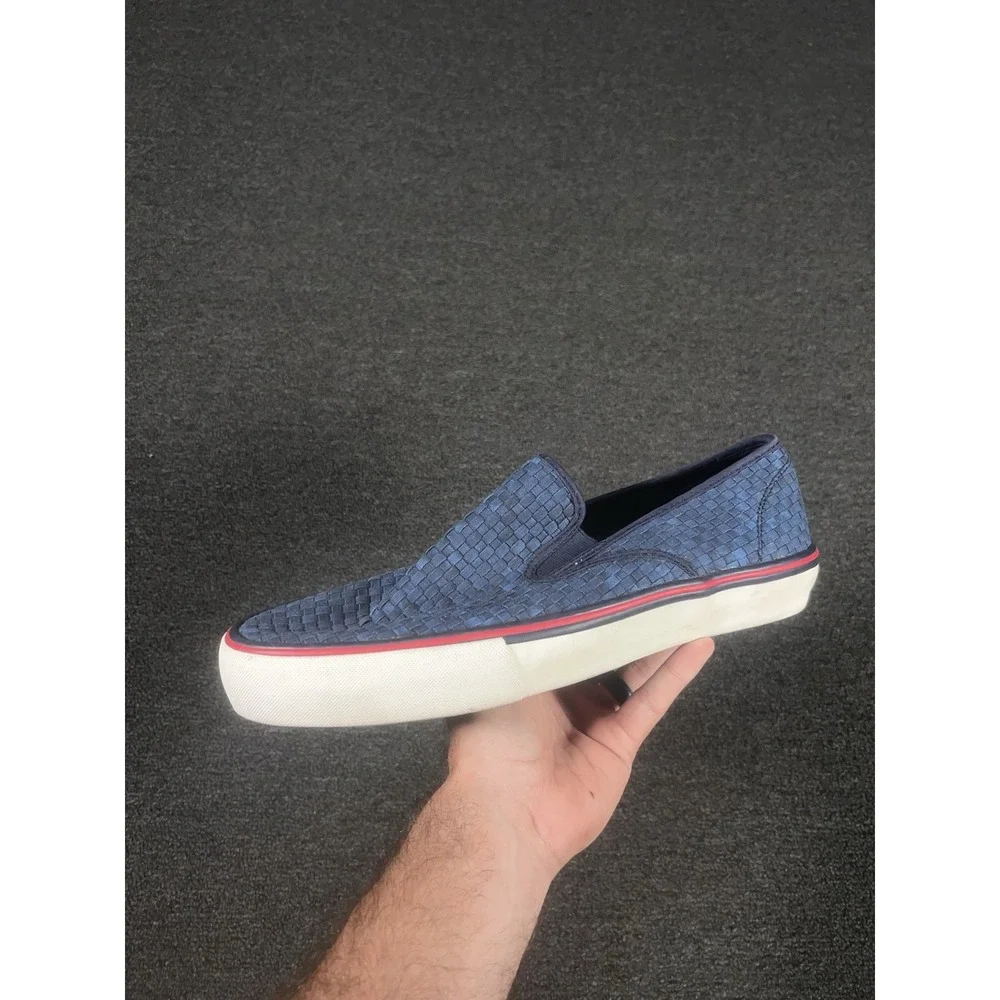 Polo Ralph Lauren Mytton Woven Canvas Shoes Men's 14D Blue Preppy Slip On